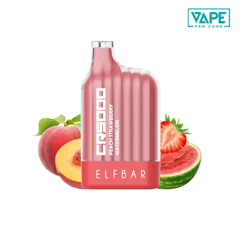 Peach Strawberry Watermelon Elf Bar CR5000 Puffs